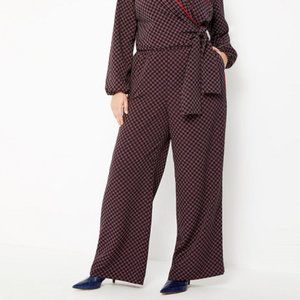 Eloquii Pajama Pants Women Printed Wide Le…